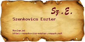 Szenkovics Eszter névjegykártya